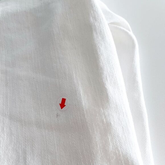 Banana Republic Womens Denim Cropped Bootcut Jeans White Size 8 - Picture 11 of 12